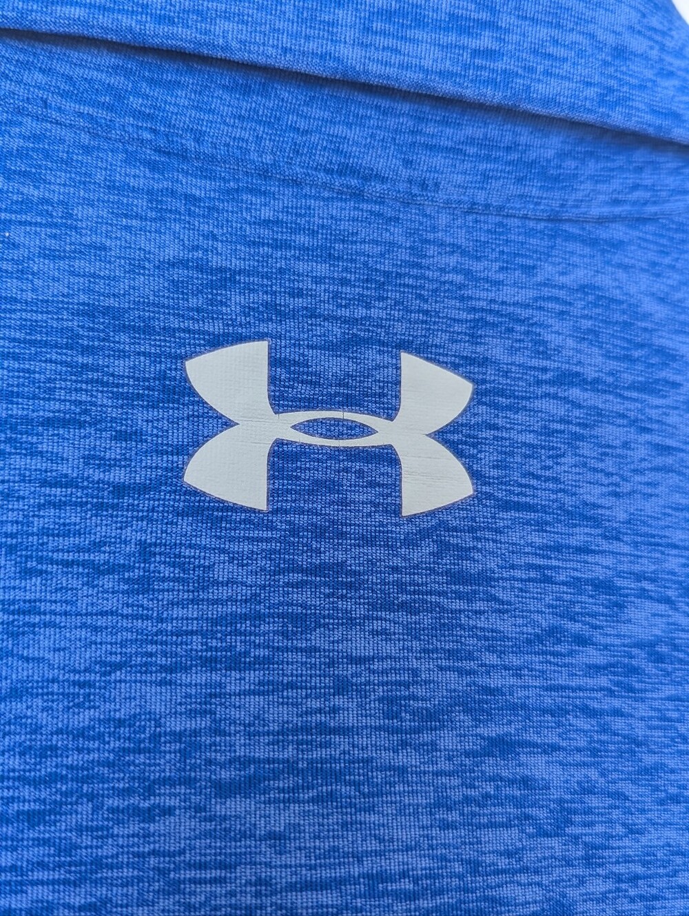 Under Armour Men's CHICAGO CUBS MLB HeatGear Blue Heathered Loose Polo Sz XXL - Picture 7 of 9